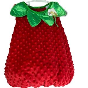 Strawberry Costume for Kids - Red and Green